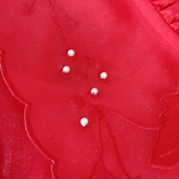 Valentine Red Ruffle Blouse - Picture 7 of 7